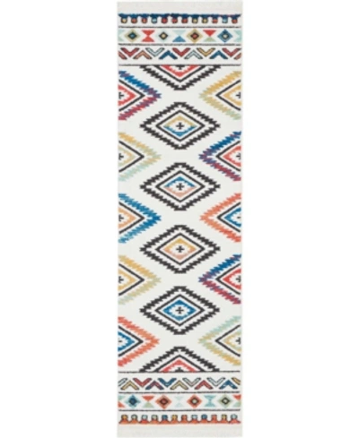 Nourison Navajo Nav06 White 2'2" X 7'9" Runner Rug