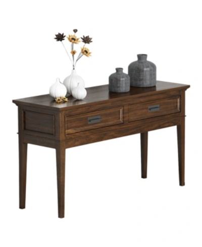 Homelegance Caruth Sofa Table In Brown