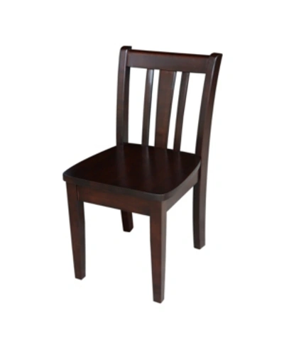International Concepts San Remo Juvenile Chairs, Set Of 2 In Brown
