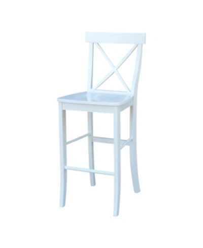 International Concepts X-back Barheight Stool In No Color