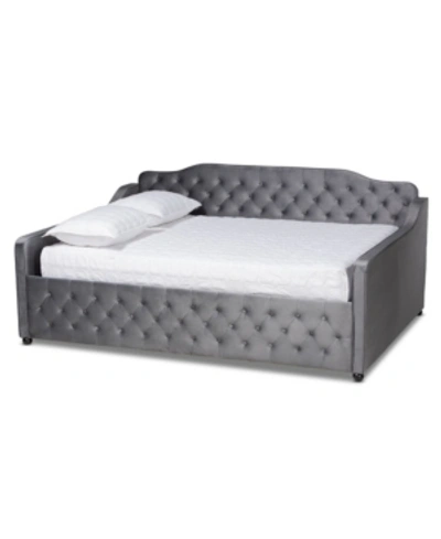 Baxton Studio Freda Transitional And Contemporary Full Size Daybed In Gray