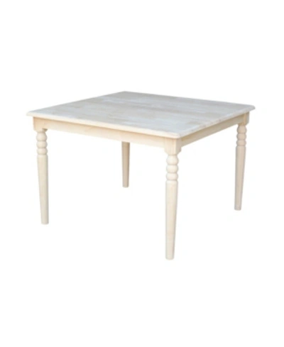 International Concepts Square Juvenile Table In White
