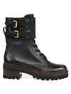 See By Chloé Mallory Leather Combat Boots
