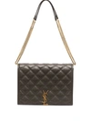 SAINT LAURENT SMALL BECKY QUILTED SHOULDER BAG