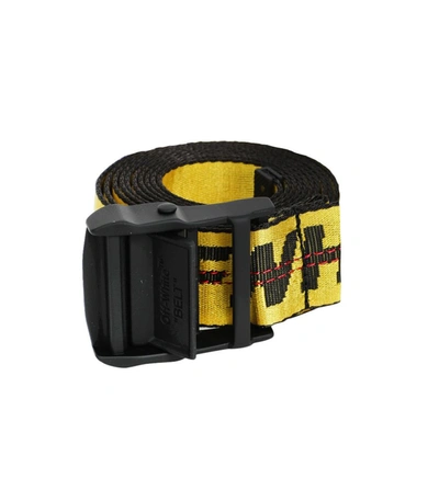 Off-white Iconic Industrial Belt In Yellow/black