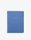 Smythson Dukes Organiser Divider Refill In Blue