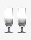 WATERFORD WATERFORD MIXOLOGY CIRCON CRYSTAL HURRICANE GLASSES SET OF TWO,42019199