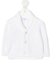 Siola Cable-knit Buttoned Cardigan In White