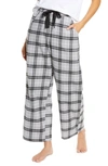 Bp. Flannel Pajama Pants In Grey Sleet Lawson Plaid
