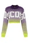 GCDS GCDS LOGO DEGRADE CROPPED SWEATER