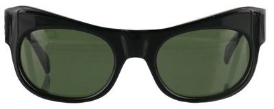 Gucci Eyewear Rectangular Frame Sunglasses In Black