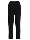 Caroline Rose Suzette Crepe Straight Pants In Black