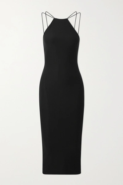 Alix Nyc Womens Black 001 Shiloh Stretch-woven Midi Dress S