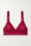 HANKY PANKY + NET SUSTAIN SIGNATURE STRETCH-LACE SOFT-CUP TRIANGLE BRALETTE