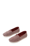 Toms Alpargata Slip-on In Dark Red