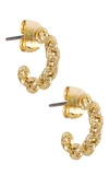 FIVE AND TWO LEAH GOLD PLATED EARRING,FIVR-WL204