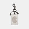 Coach Bottle Opener Key Fob With  Patch In Chalk