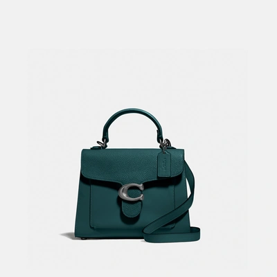 Coach Tabby Top Handle 20 In Pewter/forest