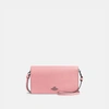 Coach Hayden Foldover Crossbody Clutch In Pewter/vintage Pink