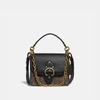 Coach Beat Horse & Carriage Coated Canvas & Leather Shoulder Bag In Brass/truffle Black