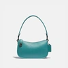 Coach Swinger Bag In Pewter/retro Teal