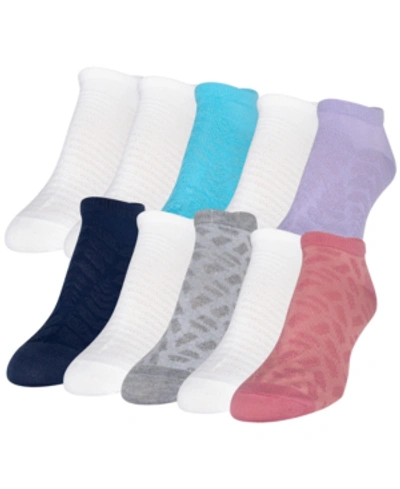 Gold Toe Women's 10-pack Casual Lightweight With Mesh No-show Socks In White