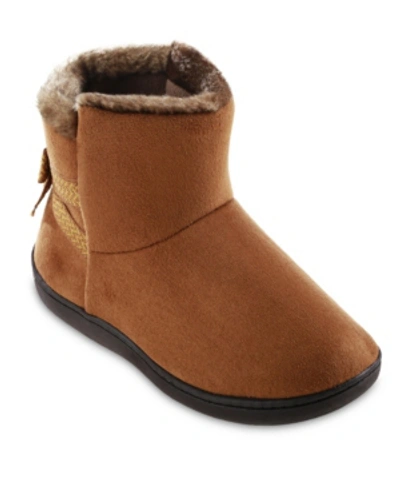 Isotoner Signature Women's Nelly Boot Slippers In Cognac