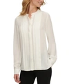 DKNY PLEATED BLOUSE