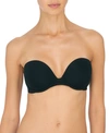 Natori Feathers Strapless Plunge Multi Way Bra Black 36dd In Black