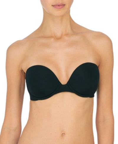 Natori Feathers Strapless Plunge Multi Way Bra In Black