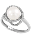 HONORA CULTURED FRESHWATER PEARL (8MM) & DIAMOND (1/8 CT. T.W.) RING IN 14K GOLD