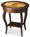 Butler Accent Table In Dark Brown