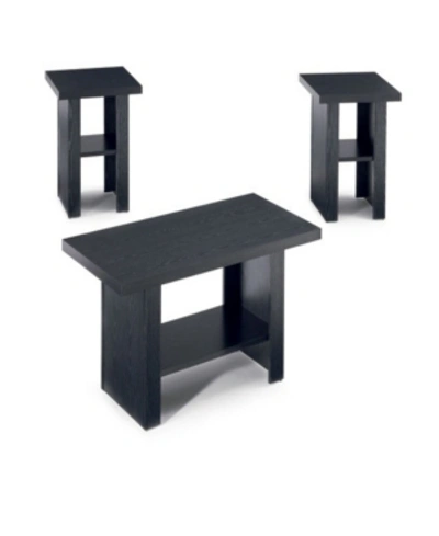 Coaster Home Furnishings Cedric 3-piece Occasional Table Set In Black