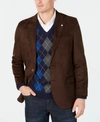 Nautica Men's Modern-fit Faux-suede Sport Coat In Brown