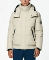 Marc New York Men's Phoenix Down Bomber Jacket With Bib In White