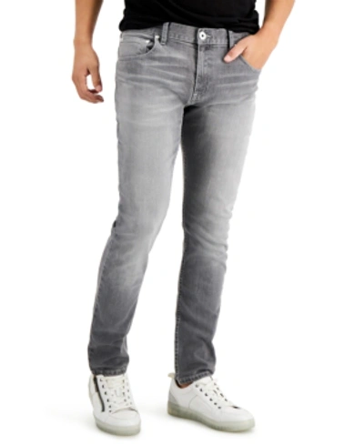 Inc International Concepts Men's Grey Skinny Jeans, Created For Macy's In Grey Wash