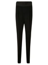 BLUMARINE HIGH-WAIST SLIM TROUSERS,11581632