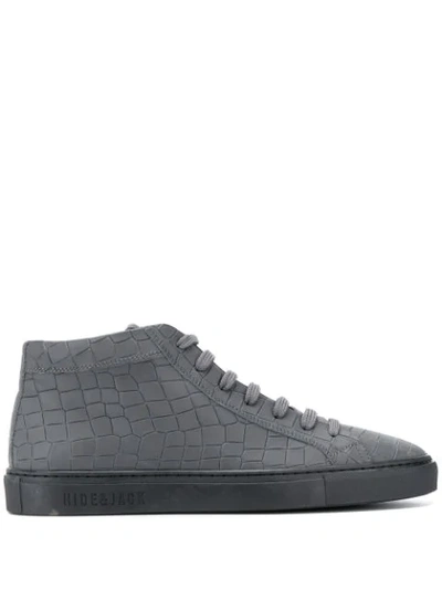 Hide & Jack Essence Tuscany High-top Trainers In Grey
