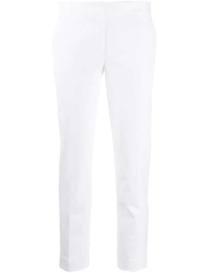 Joseph Cropped Straight-leg Trousers In White