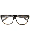 Balenciaga Tortoiseshell-effect Square-frame Glasses In Brown