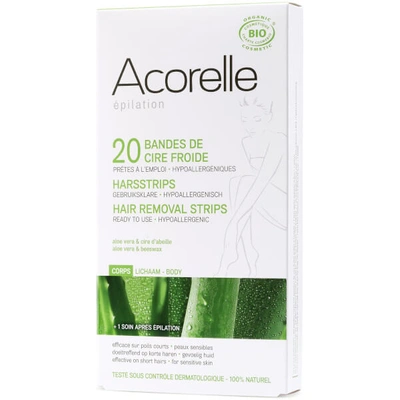 Acorelle Ready To Use Aloe Vera And Beeswax Face Strips - 20 Strips