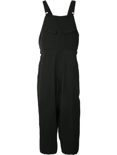 Yohji Yamamoto Latzhose Mit Tiefem Schritt In Black