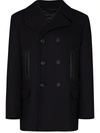 FERRAGAMO SHORT DOUBLE-BREASTED PEACOAT