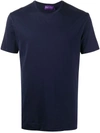 Polo Ralph Lauren Printed Cotton T-shirt In Blue