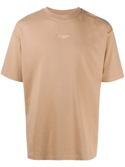 Drôle De Monsieur Not From Paris Madame T-shirt In Neutrals