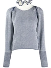 SEE BY CHLOÉ RUFFLE-TRIM JUMPER