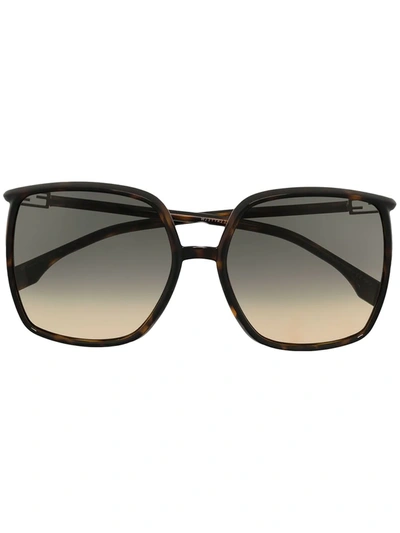 Fendi Oversized Square Frame Sunglasses In Brown