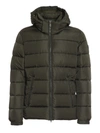SAVE THE DUCK WATER-RESISTANT HOODED PUFFER JACKET IN GREEN