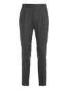 BERWICH PRINCE OF WALES PATTERNED PANTS IN GREY