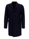 DSQUARED2 WOOL BLEND BLUE COAT IN BLUE